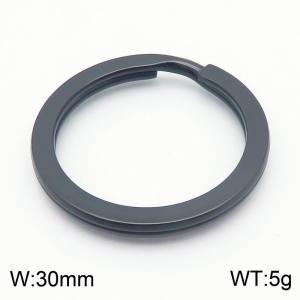 Stainless Steel Key Ring Accessories Black Color - KLJ9115-Z
