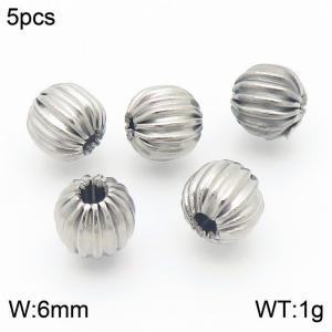 5pcs Stainless Steel Lantern Shape Accessories Silver Color - KLJ9121-Z