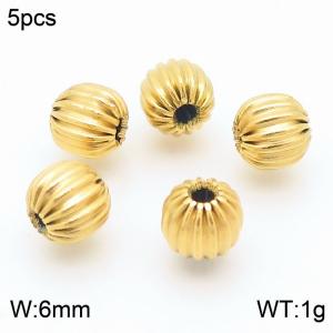 5pcs Stainless Steel Lantern Shape Accessories Gold Color - KLJ9122-Z