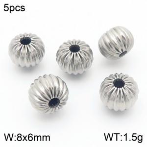 5pcs Stainless Steel Lantern Shape Accessories Silver Color - KLJ9123-Z
