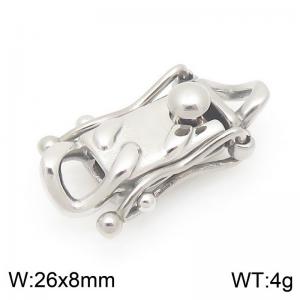 8mm Stainless Steel Lockhead Accessories Silver Color - KLJ9213-CALY