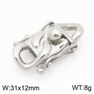 12mm Stainless Steel Lockhead Accessories Silver Color - KLJ9215-CALY