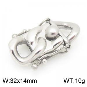 14mm Stainless Steel Lockhead Accessories Silver Color - KLJ9216-CALY