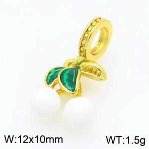 Copper White Cherry Charm - KLJ9262-ZBL
