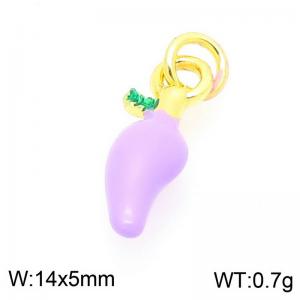 Copper Purple Chilli Charm - KLJ9276-ZBL