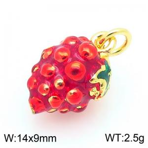 Copper Red Grape Charm - KLJ9283-ZBL