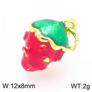 Copper Strawberry Charm - KLJ9294-ZBL