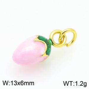Copper Pink Tomato Charm - KLJ9299-ZBL