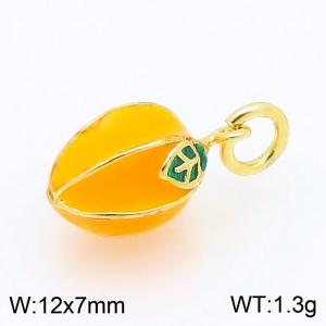 Copper Yellow Star Fruit Charm - KLJ9301-ZBL