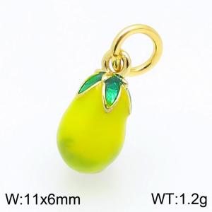 Copperl Green Eggplant Charm - KLJ9306-ZBL