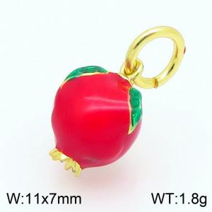 Copper Red Fruit Charm - KLJ9310-ZBL