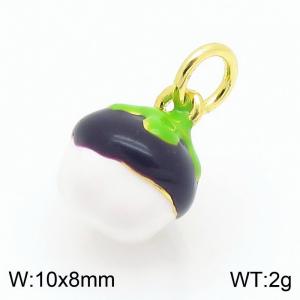 Copper Mangosteen Charm - KLJ9312-ZBL