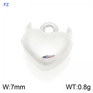 Stainless steel heart-shaped accessory - KLJ9398-Z