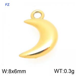 Stainless steel three-dimensional moon accessories - KLJ9407-Z