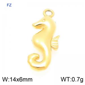 Stainless steel three-dimensional seahorse accessories - KLJ9411-Z