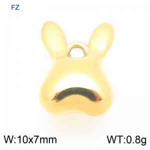 Stainless steel three-dimensional rabbit accessory - KLJ9417-Z