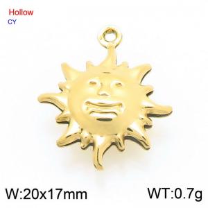 Stainless steel cartoon sun smiley face accessory - KLJ9681-Z
