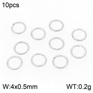 SS Small Circle--4x0.5mm---10pcs Pirce - KLJ9696-Z