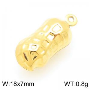 Gold-Plated Stainless Steel Peanut Charm - KLJ9718-Z