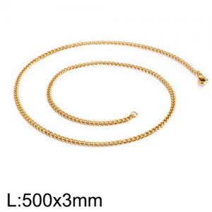 Staineless Steel Small Gold-plating Chain - KN107384-Z