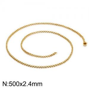 Staineless Steel Small Gold-plating Chain - KN107423-Z