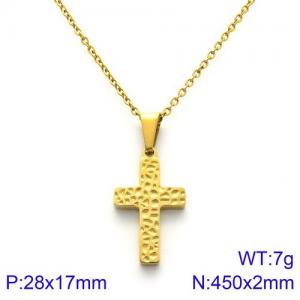 SS Gold-Plating Necklace - KN107672-KFC