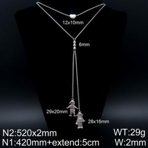 Stainless Steel Necklace - KN107911-Z
