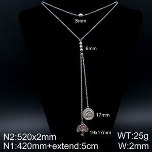 Stainless Steel Necklace - KN107913-Z