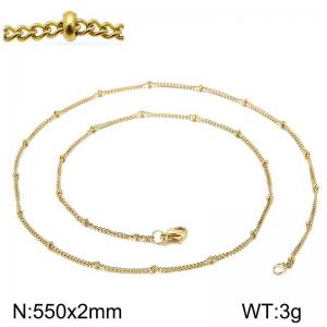 Staineless Steel Small Gold-plating Chain - KN107968-Z