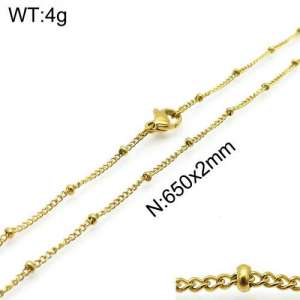 Staineless Steel Small Gold-plating Chain - KN107970-Z