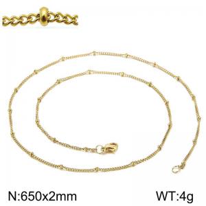 Staineless Steel Small Gold-plating Chain - KN107970-Z