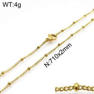 Staineless Steel Small Gold-plating Chain - KN107971-Z