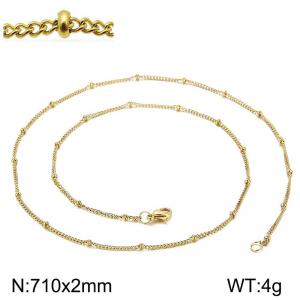 Staineless Steel Small Gold-plating Chain - KN107971-Z