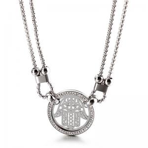 Stainless Steel Stone Necklace - KN108079-Z