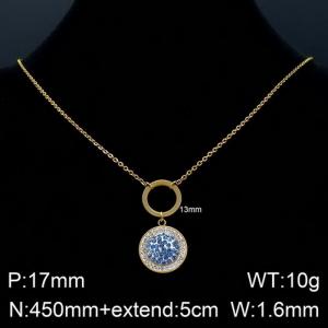 Titanium Steel Cat Eye Necklace Women's Versatile Collar Chain - KN108105-ZC