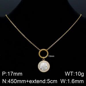 Titanium Steel Cat Eye Necklace Women's Versatile Collar Chain - KN108106-ZC