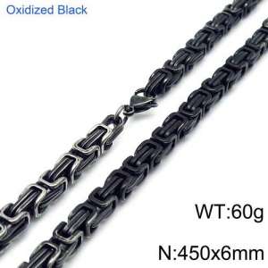 Stainless Steel Necklace - KN108151-Z
