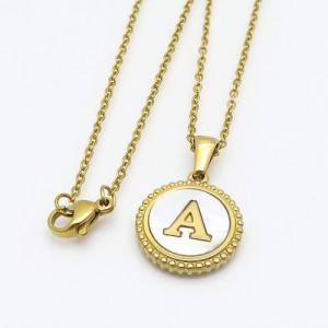 SS Gold-Plating Necklace - KN108304-LB