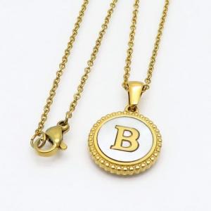 SS Gold-Plating Necklace - KN108305-LB