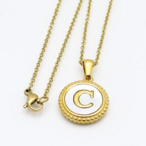 SS Gold-Plating Necklace - KN108306-LB