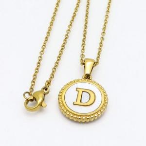 SS Gold-Plating Necklace - KN108307-LB