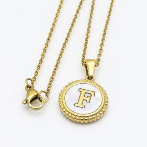 SS Gold-Plating Necklace - KN108309-LB