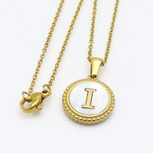 SS Gold-Plating Necklace - KN108312-LB