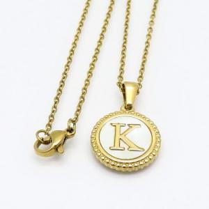 SS Gold-Plating Necklace - KN108314-LB