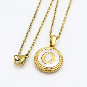 SS Gold-Plating Necklace - KN108318-LB