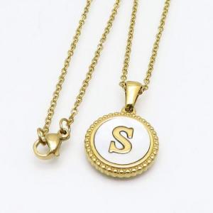 SS Gold-Plating Necklace - KN108321-LB