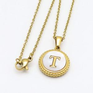 SS Gold-Plating Necklace - KN108322-LB