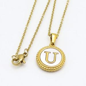 SS Gold-Plating Necklace - KN108323-LB