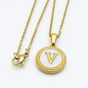 SS Gold-Plating Necklace - KN108324-LB