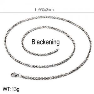 Stainless Steel Necklace - KN108386-K